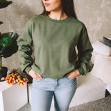 Yetişkin Military Green Sweatshirt