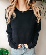 Yetişkin Siyah Sweatshirt