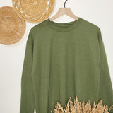 Yetişkin Military Green Sweatshirt