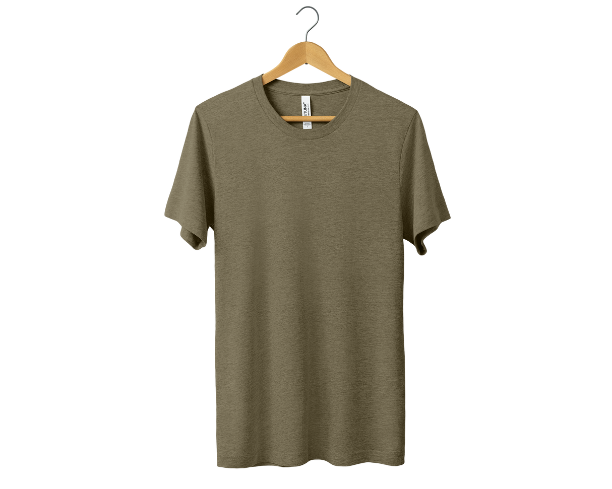 Çocuk Heather Olive Basic Tişört